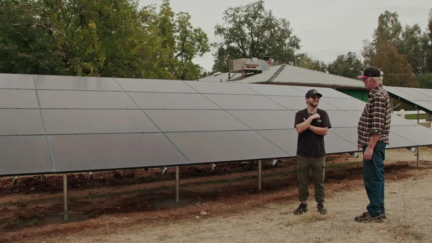 OHM crew walking a customer through their system