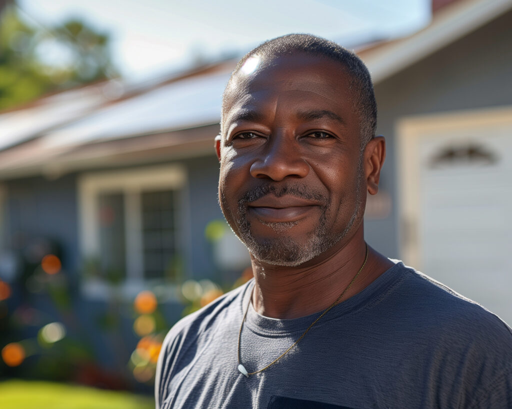 Chico California homeowner with solar panels